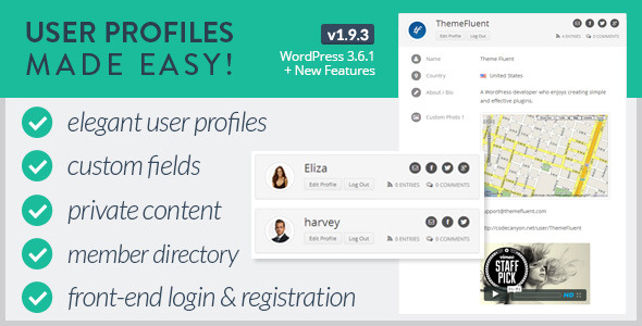 User Profiles Made Easy v1.9.3 – WordPress Plugin