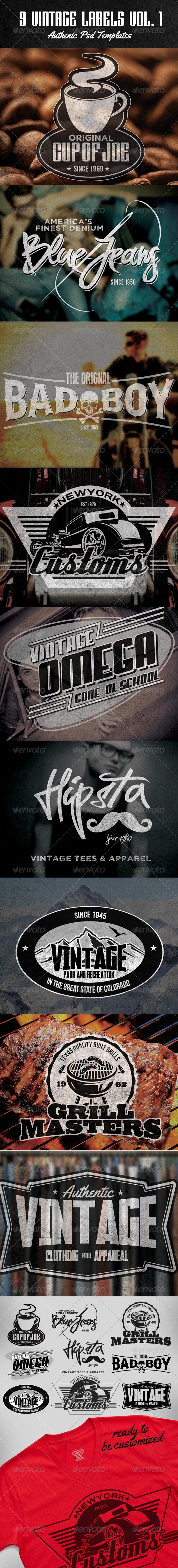 GraphicRiver OMG Vintage Labels Vol I 5788058 GraphicRiver OMG Vintage Labels Vol I 5788058