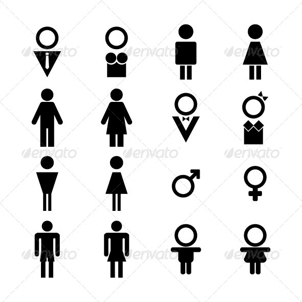 GraphicRiver Male and Female Sign 5789412 GraphicRiver Male and Female Sign 5789412