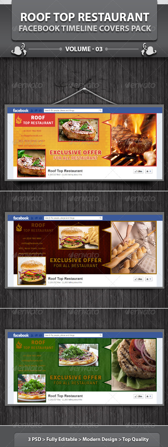 GraphicRiver Roof Top Restaurant FB Timeline Covers Pack v3 5791063 GraphicRiver Roof Top Restaurant FB Timeline Covers Pack v3 5791063