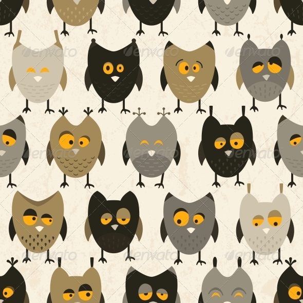 GraphicRiver Owl Seamless Pattern Vector Background 5791477 GraphicRiver Owl Seamless Pattern Vector Background 5791477