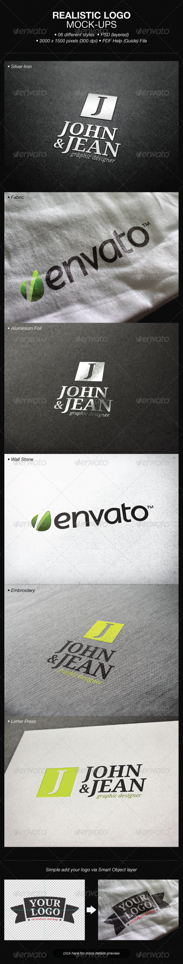 GraphicRiver Realistic Logo Mock-ups 5749340 GraphicRiver Realistic Logo Mock-ups 5749340