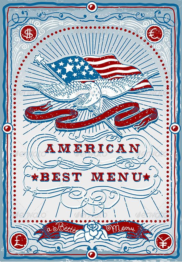 GraphicRiver Vintage Graphic Page for American Menu 5798135 GraphicRiver Vintage Graphic Page for American Menu 5798135