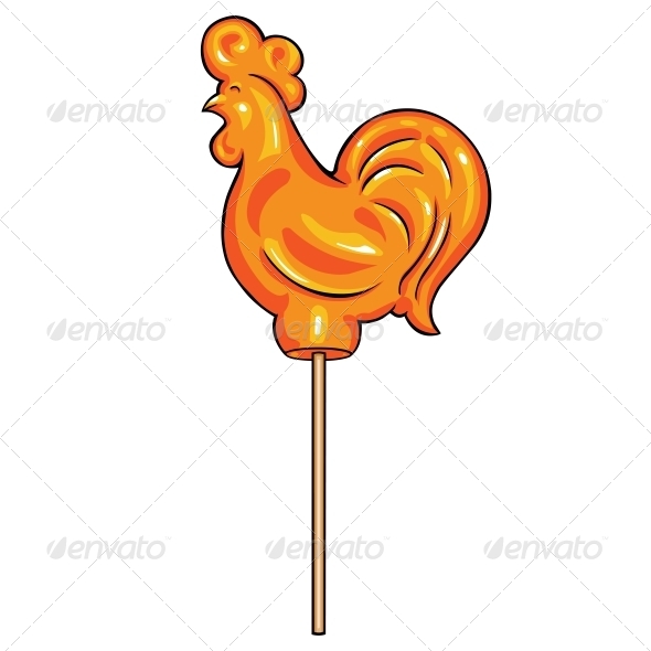 GraphicRiver Vector Cartoon Candy Cock 5800013 GraphicRiver Vector Cartoon Candy Cock 5800013