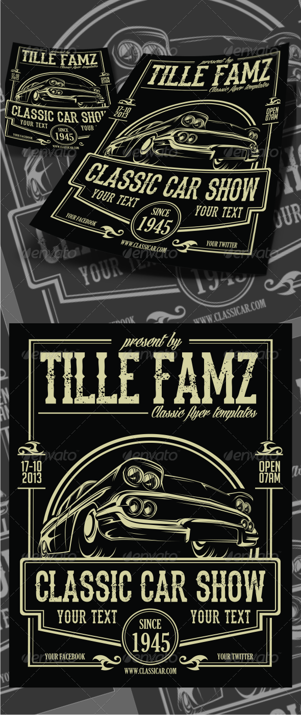 GraphicRiver Classic Car Show Flyer 5800314 GraphicRiver Classic Car Show Flyer 5800314