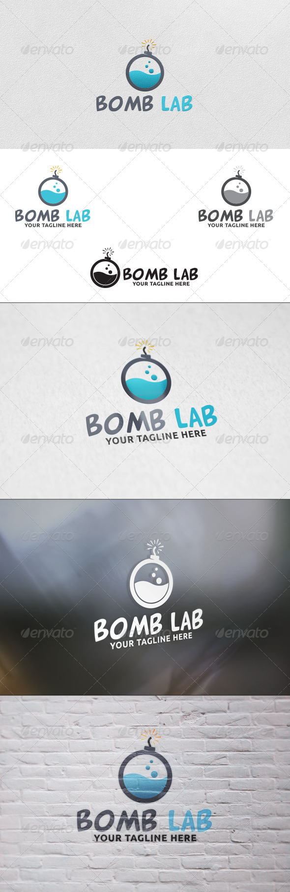 GraphicRiver Bomb Lab Logo Template 5801623 GraphicRiver Bomb Lab Logo Template 5801623