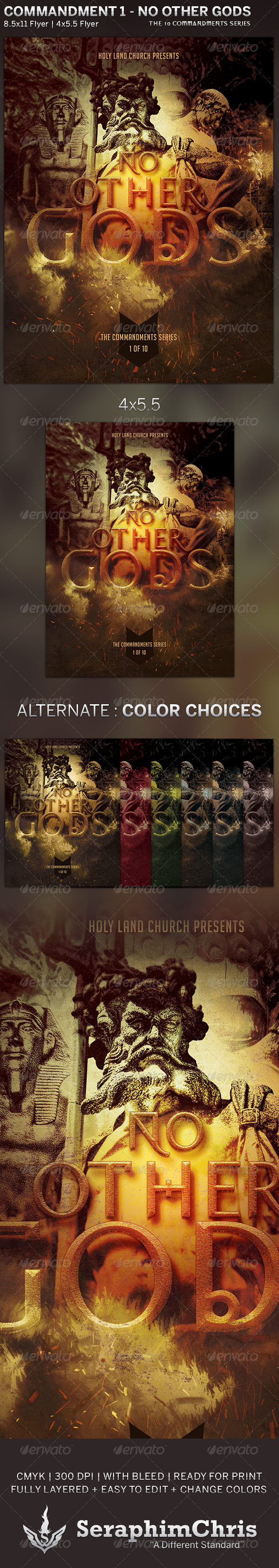 GraphicRiver No Other Gods Church Flyer Template 5806295 GraphicRiver No Other Gods Church Flyer Template 5806295