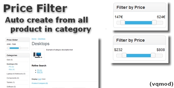 Price Filter for OpenCart - CodeCanyon Item for Sale