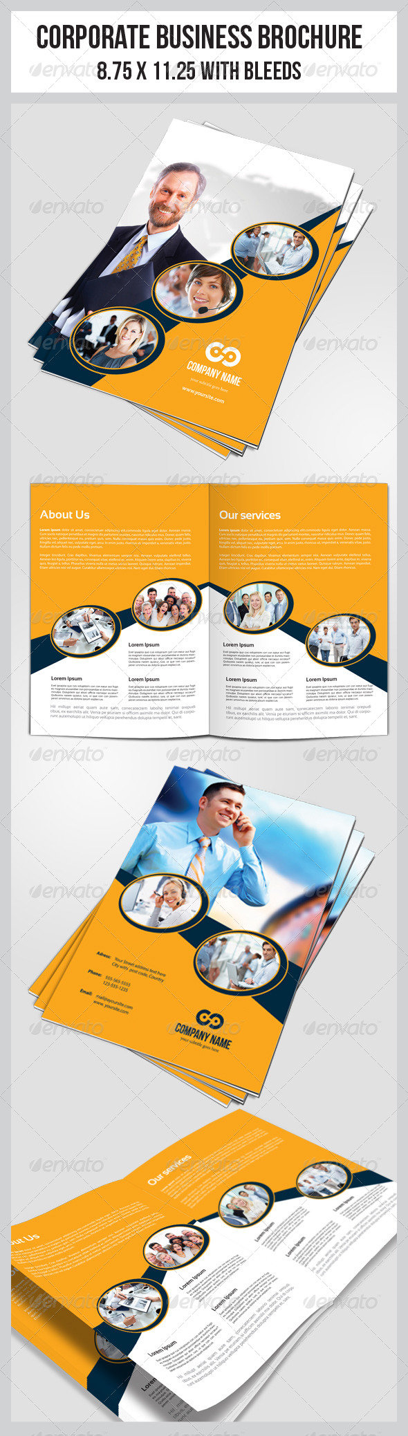 Multipurpose Business Brochure Template - Corporate Brochures