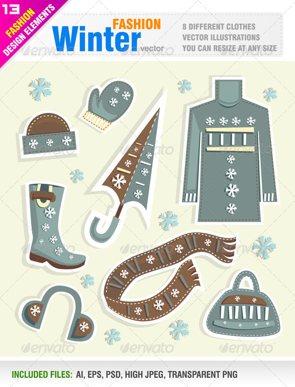 GraphicRiver Winter Clothes 5816613 GraphicRiver Winter Clothes 5816613