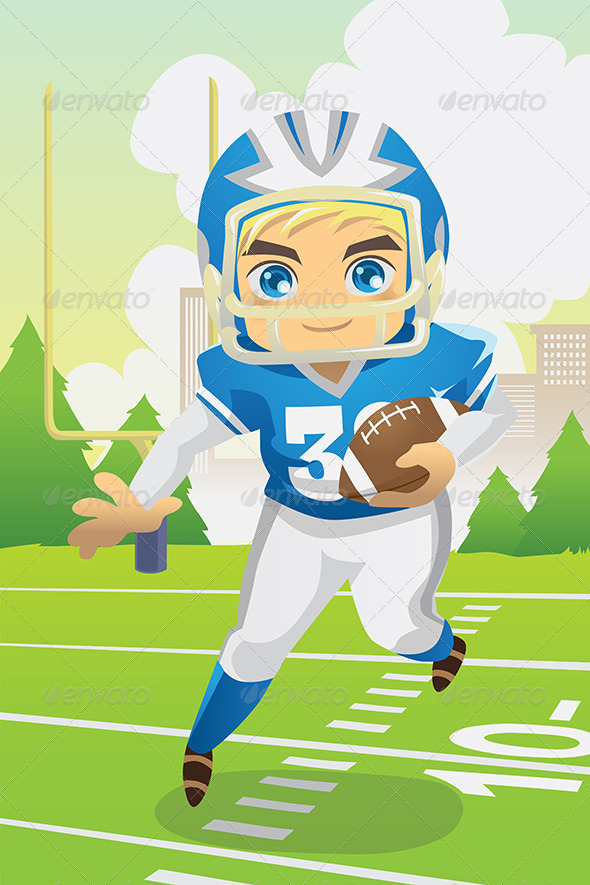 GraphicRiver Boy Playing Football 5816746 GraphicRiver Boy Playing Football 5816746