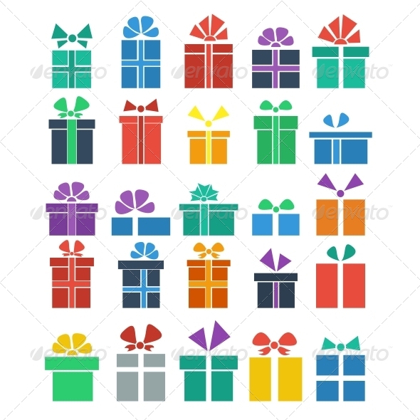 GraphicRiver Set of Gifts 5817093 GraphicRiver Set of Gifts 5817093