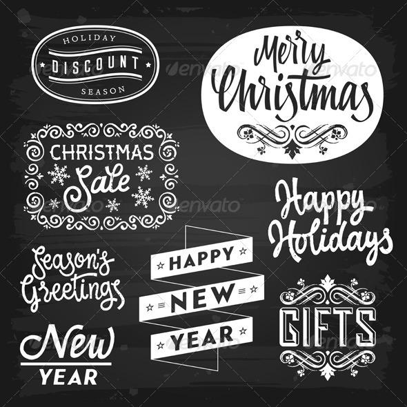 GraphicRiver Christmas and New Year Greetings and Badges 5817168 GraphicRiver Christmas and New Year Greetings and Badges 5817168