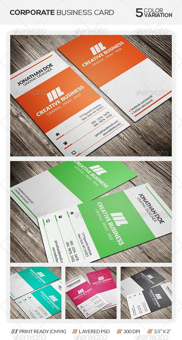 GraphicRiver Creative Corporate Business Card 5817244 GraphicRiver Creative Corporate Business Card 5817244
