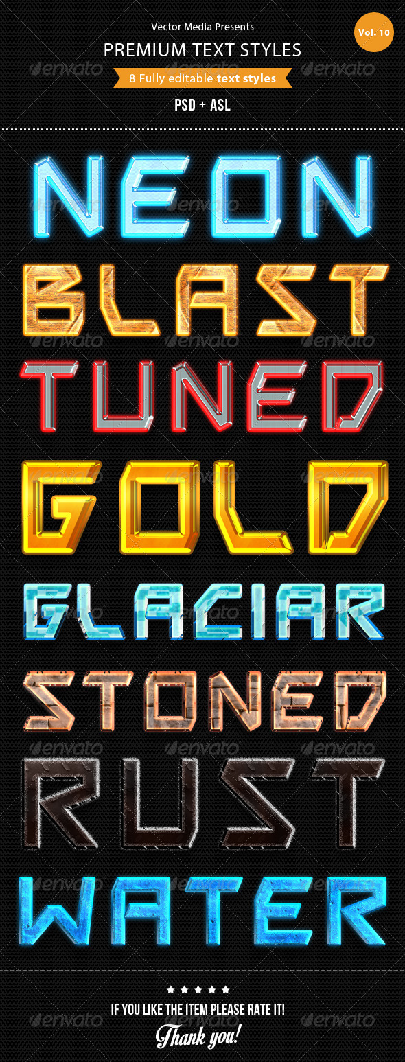GraphicRiver Premium Text Styles Vol.10 5820822 GraphicRiver Premium Text Styles Vol.10 5820822
