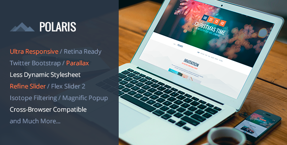 POLARIS - Responsive One Page HTML5 Template - Events Entertainment