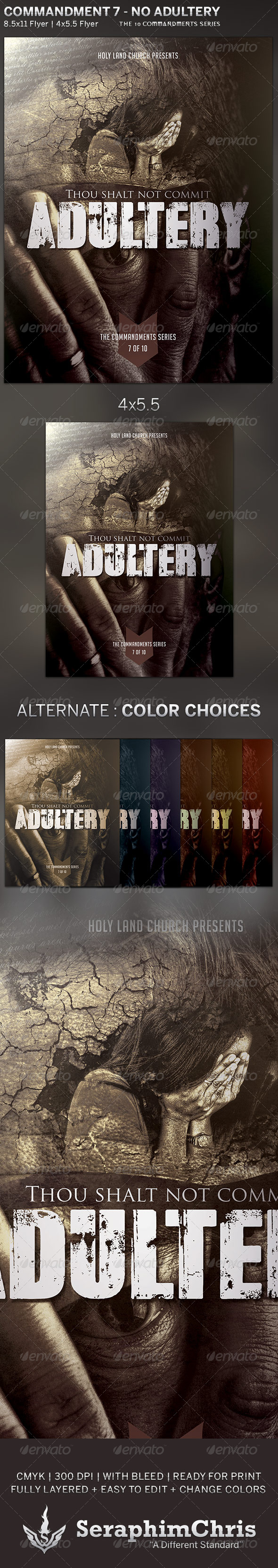 Adultery: Church Flyer Template - Church Flyers