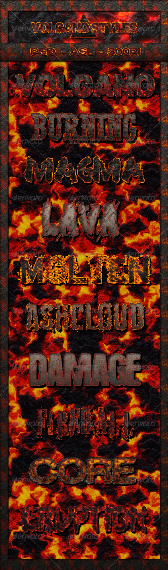 GraphicRiver 10 Volcano Text Styles 5828398 GraphicRiver 10 Volcano Text Styles 5828398