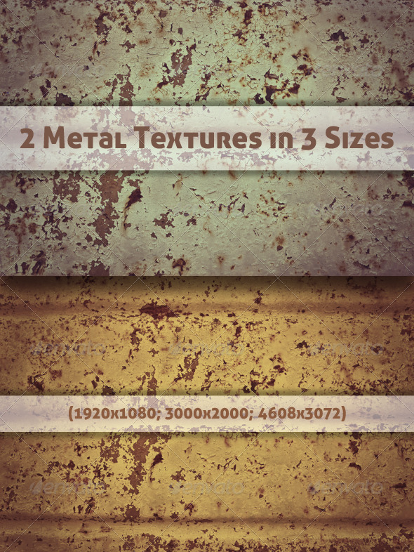 2 Metal Textures in 3 Sizes - Metal Textures