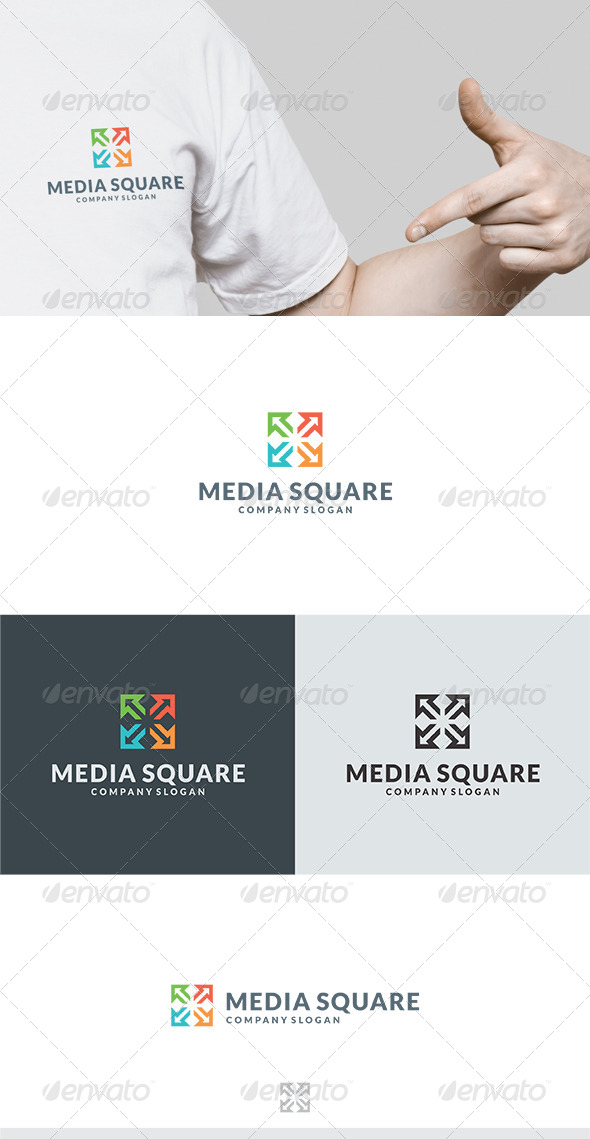 GraphicRiver Media Square II Logo 5833314 GraphicRiver Media Square II Logo 5833314