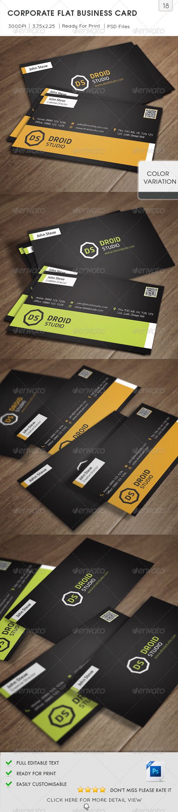 GraphicRiver Corporate Flat Business Card v18 5837189 GraphicRiver Corporate Flat Business Card v18 5837189