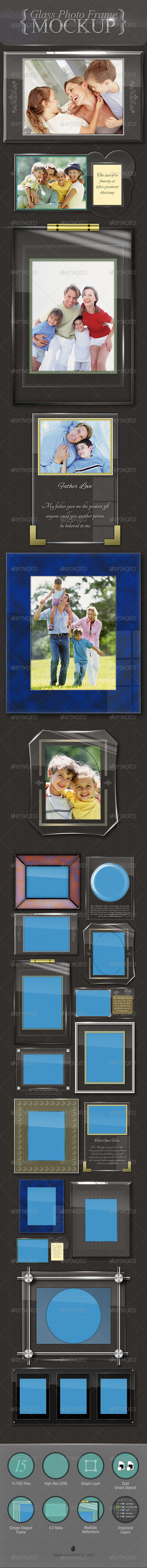 GraphicRiver Glass Photo Frames Mockup 5840826 GraphicRiver Glass Photo Frames Mockup 5840826