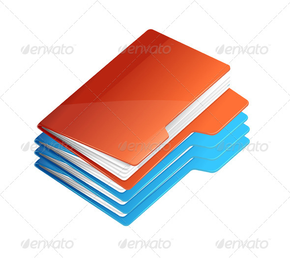 GraphicRiver Four Folders with Paper Folder Stack 5842613 GraphicRiver Four Folders with Paper Folder Stack 5842613