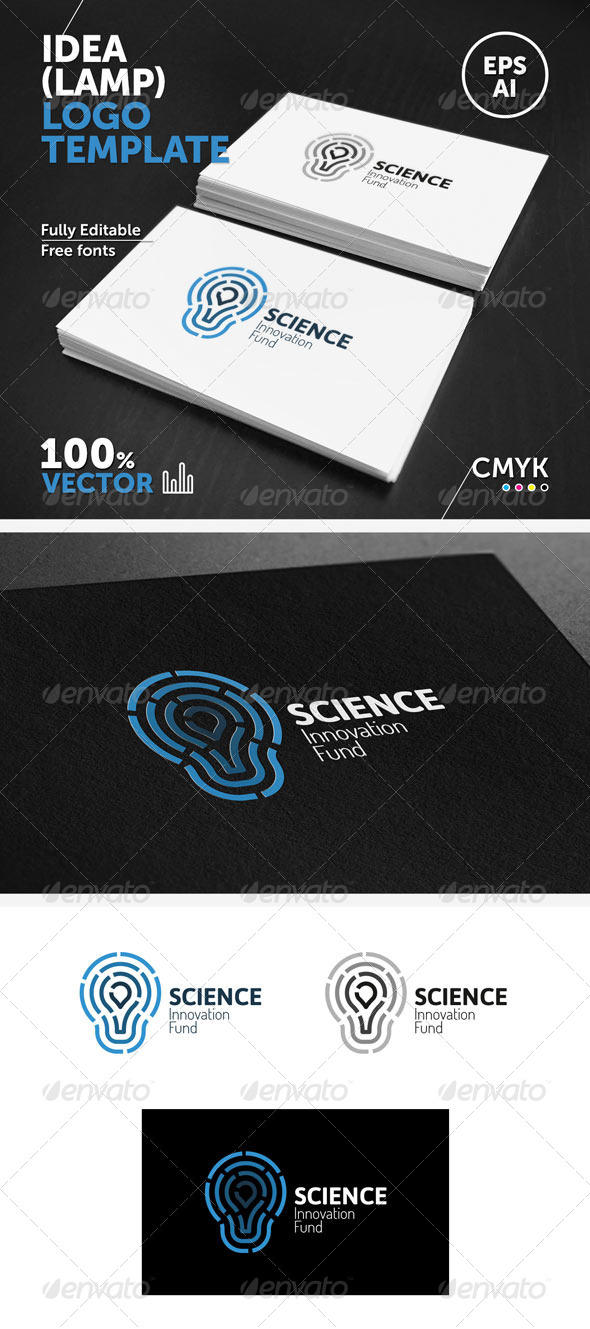 GraphicRiver Idea lamp Logo Template 5843664 GraphicRiver Idea lamp Logo Template 5843664