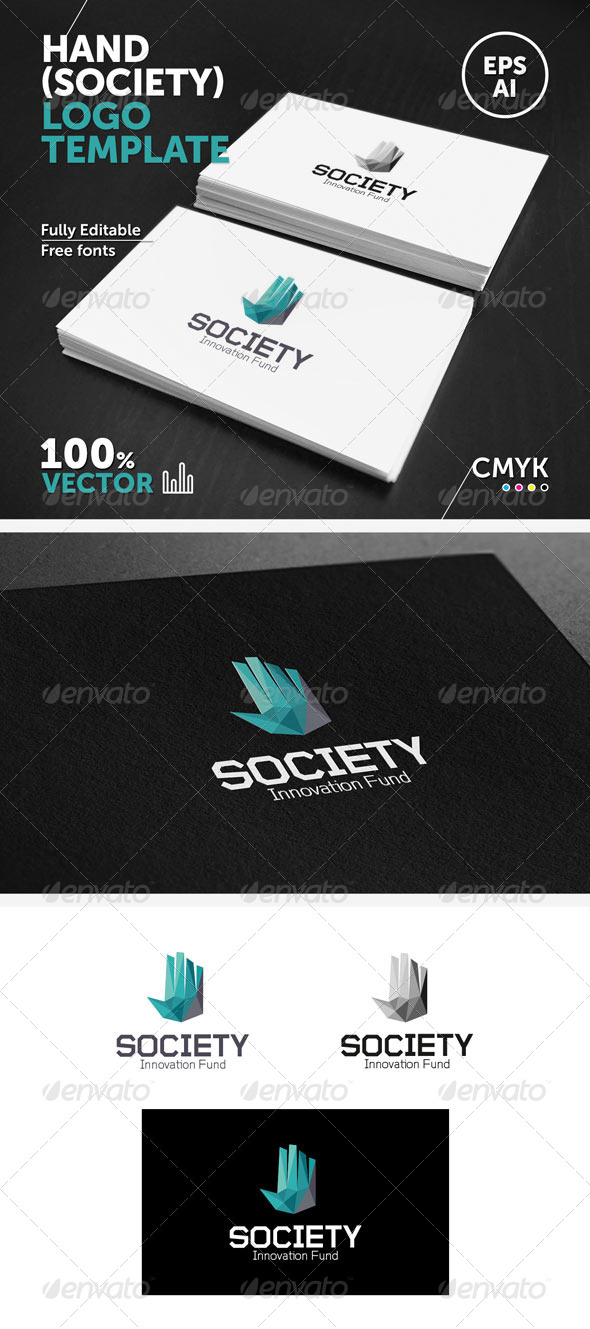 GraphicRiver Hand society Logo Template 5843771 GraphicRiver Hand society Logo Template 5843771
