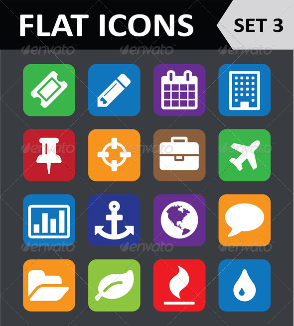 GraphicRiver Universal Colorful Flat Icons Set 3 5848296 GraphicRiver Universal Colorful Flat Icons Set 3 5848296