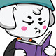 Grumpy Dog Reading a Book Grumpy Dog Reading a Book - GraphicRiver Item for Sale