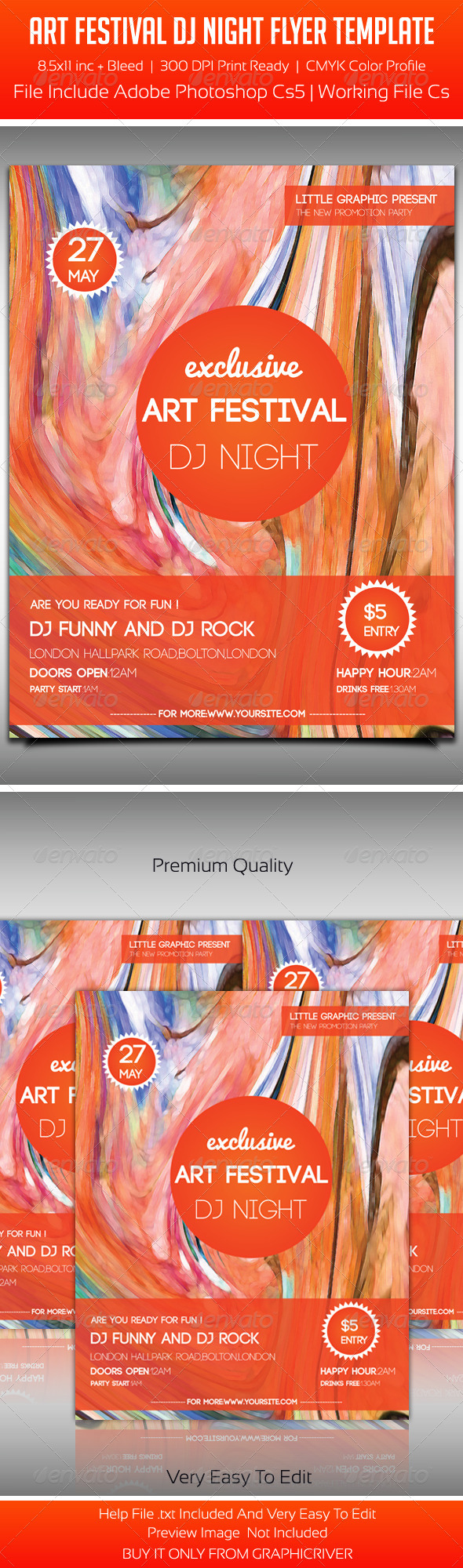 GraphicRiver Art Festival Party Flyer Template 5854658 GraphicRiver Art Festival Party Flyer Template 5854658