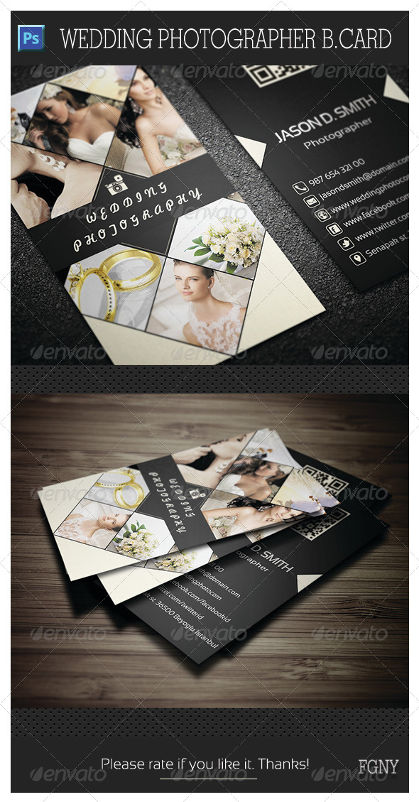 GraphicRiver Wedding Photographer Business Card 5857242 GraphicRiver Wedding Photographer Business Card 5857242