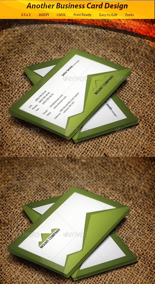GraphicRiver Mount Business Card 5858778 GraphicRiver Mount Business Card 5858778