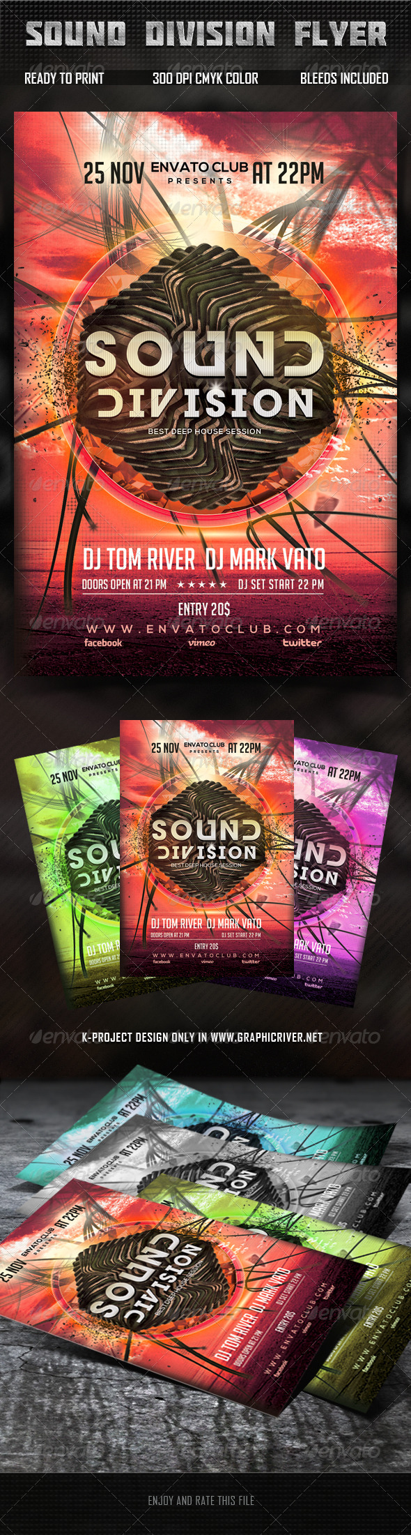 GraphicRiver Sound Division Flyer 5858779 GraphicRiver Sound Division Flyer 5858779