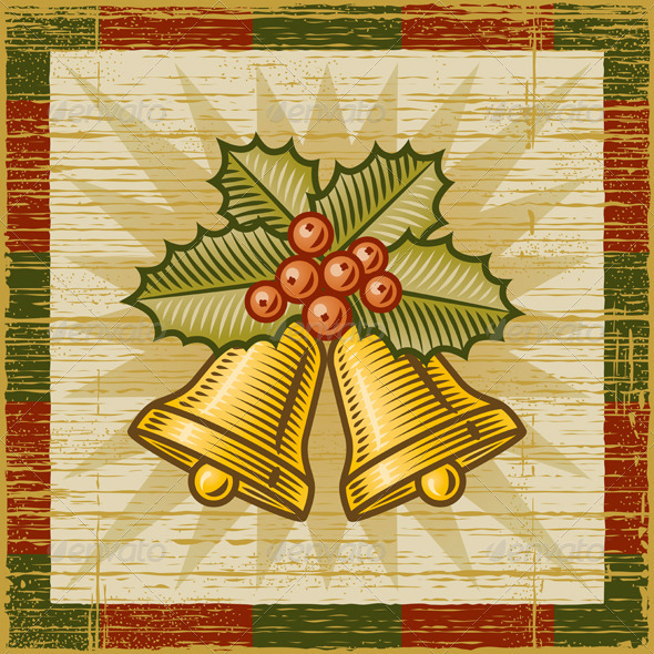 GraphicRiver Retro Christmas Bells 5862236 GraphicRiver Retro Christmas Bells 5862236