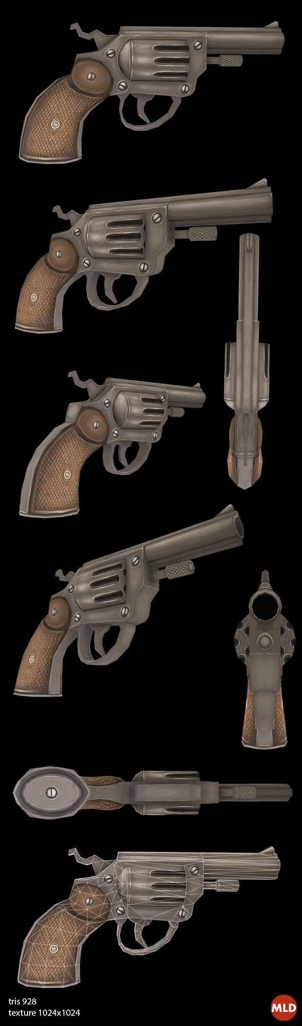 3DOcean Low poly Gun 5866143 3DOcean Low poly Gun 5866143
