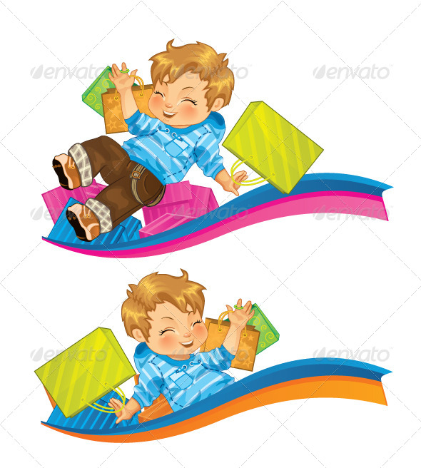 GraphicRiver Very Happy Kid with Gifts 5867852 GraphicRiver Very Happy Kid with Gifts 5867852