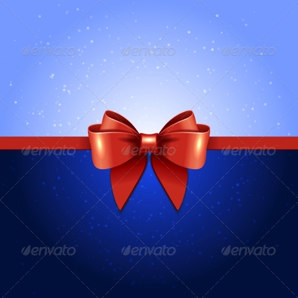GraphicRiver Greeting Card with Red Bow 5868824 GraphicRiver Greeting Card with Red Bow 5868824