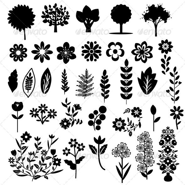 GraphicRiver Plants Set 5869478 GraphicRiver Plants Set 5869478