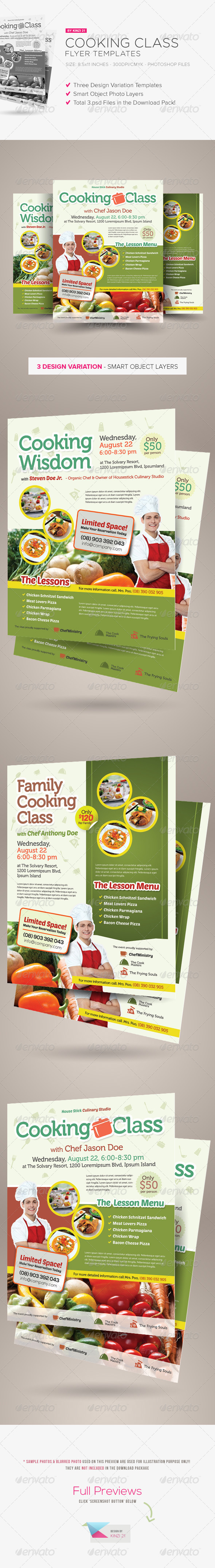 GraphicRiver Cooking Class Flyers 5871441 GraphicRiver Cooking Class Flyers 5871441