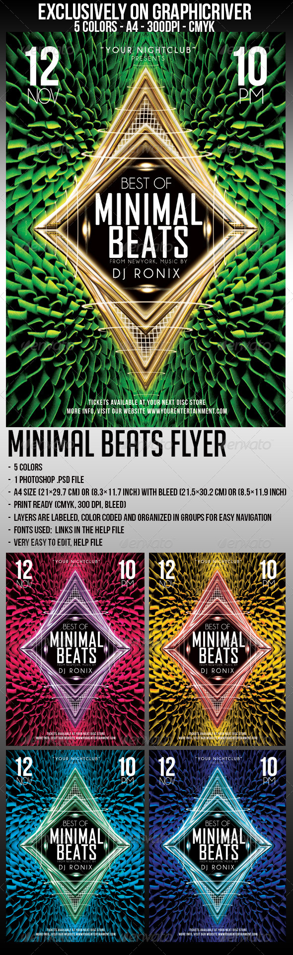 Minimal Beats Flyer - Clubs & Parties Events