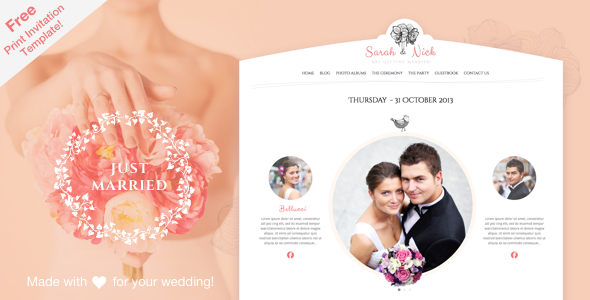 ThemeForest The Wedding Day Responsive Theme 5872261 ThemeForest The Wedding Day Responsive Theme 5872261