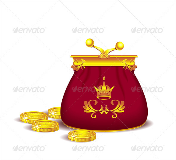 GraphicRiver Royal Purse with Coins or Concept of Profit 5868988 GraphicRiver Royal Purse with Coins or Concept of Profit 5868988