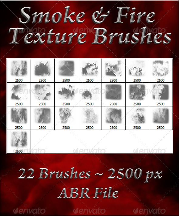 GraphicRiver Smoke & Fire Texture Brushes 5874075 GraphicRiver Smoke & Fire Texture Brushes 5874075