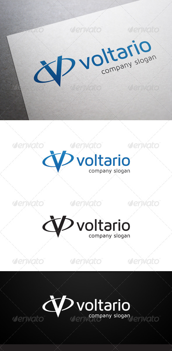 GraphicRiver Voltario V Letter Logo 5876992 GraphicRiver Voltario V Letter Logo 5876992