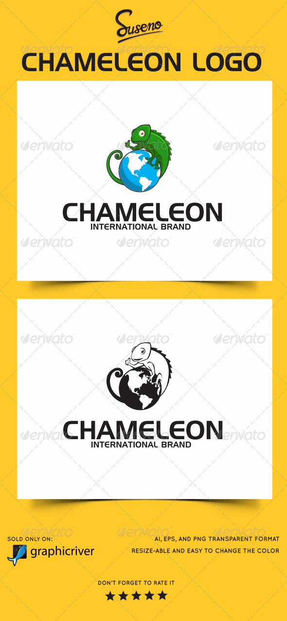 GraphicRiver Chameleon Logo 5850677 GraphicRiver Chameleon Logo 5850677