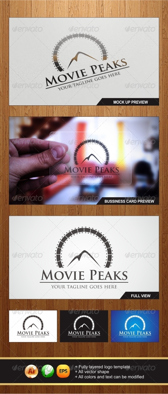 GraphicRiver Movie Peaks Logo 5883982 GraphicRiver Movie Peaks Logo 5883982