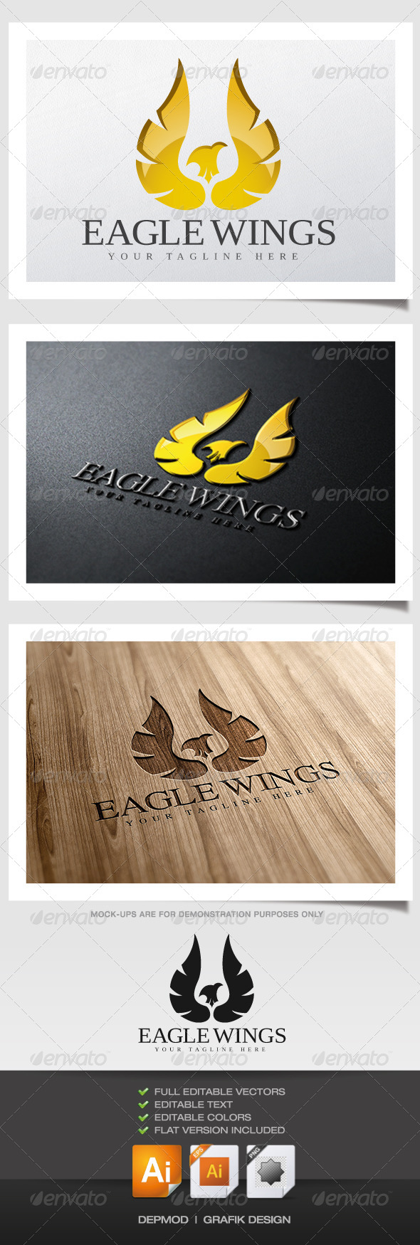 GraphicRiver Eagle Wings Logo 5879913 GraphicRiver Eagle Wings Logo 5879913