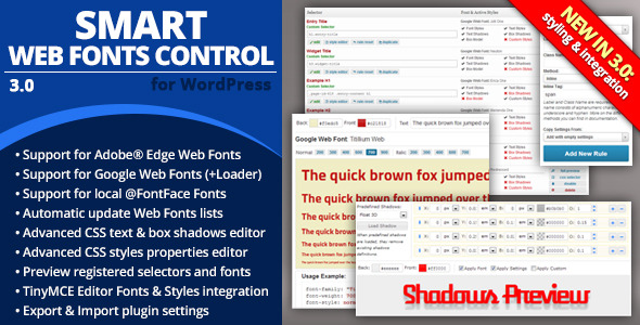 Smart Web Fonts Control